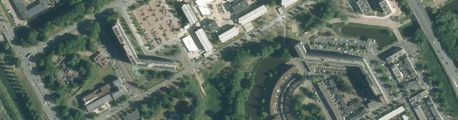 Luchtfoto van D-buurt