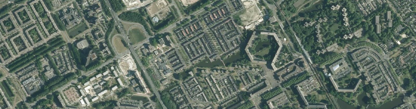 Luchtfoto van E-buurt