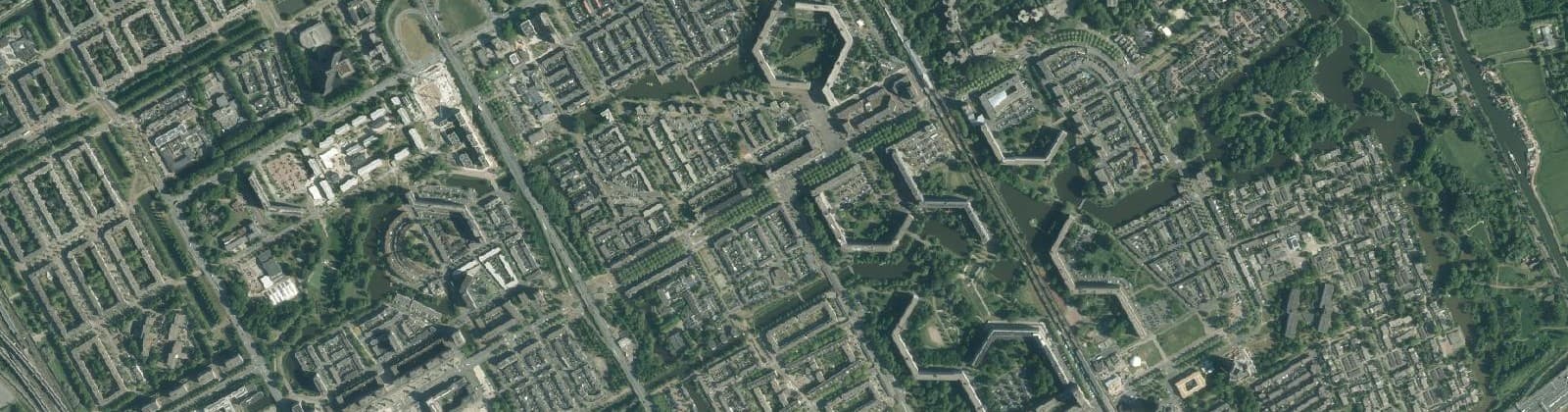 Luchtfoto van G-buurt-West