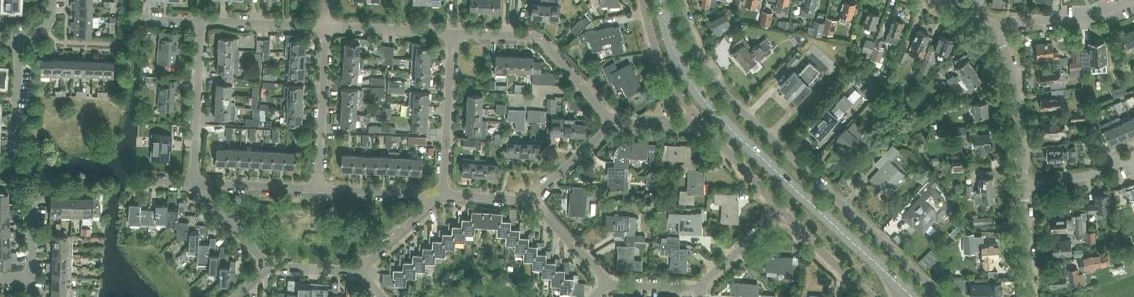 Luchtfoto van Kruidenbuurt