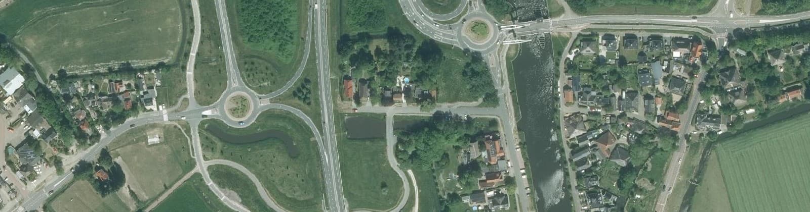 Luchtfoto van Schoorldam (gedeeltelijk)