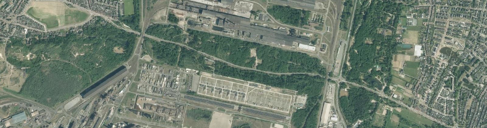 Luchtfoto van Industriegebied Hoogovens