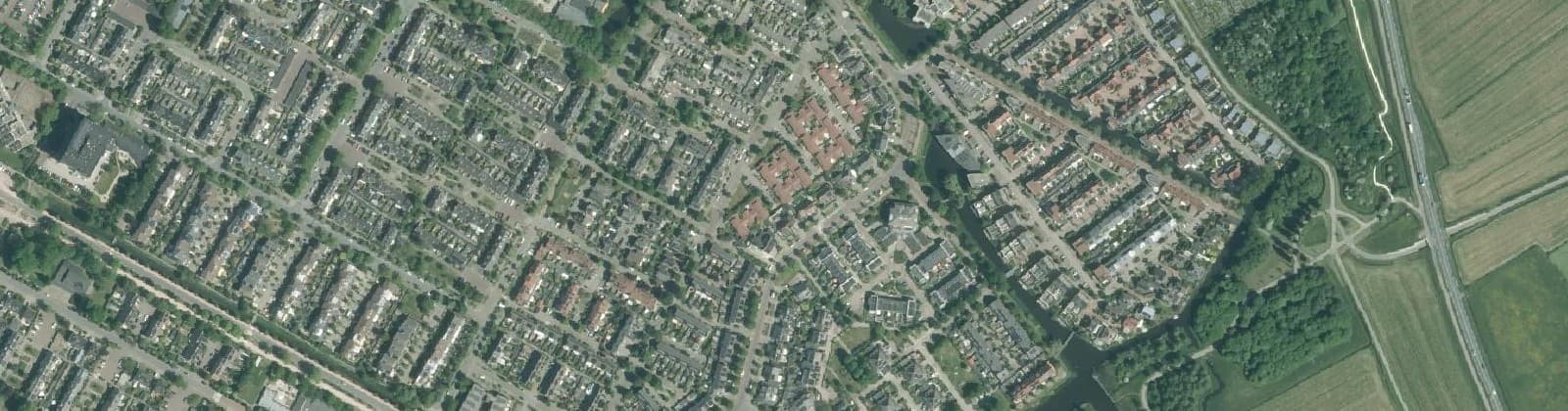 Luchtfoto van Albert's Hoeve