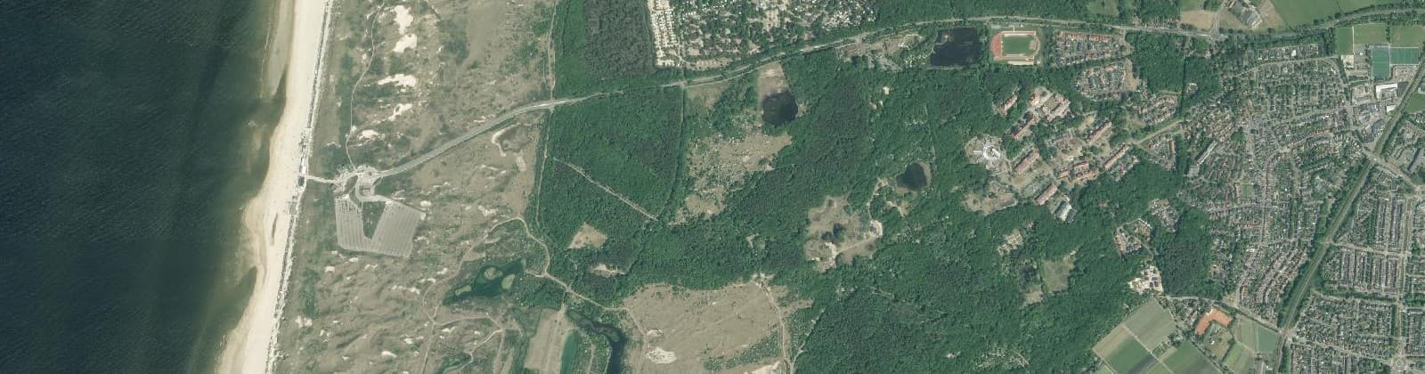 Luchtfoto van Duingebied