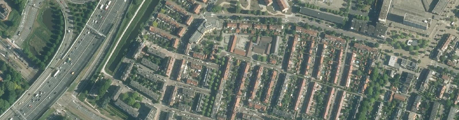 Luchtfoto van Centrum West