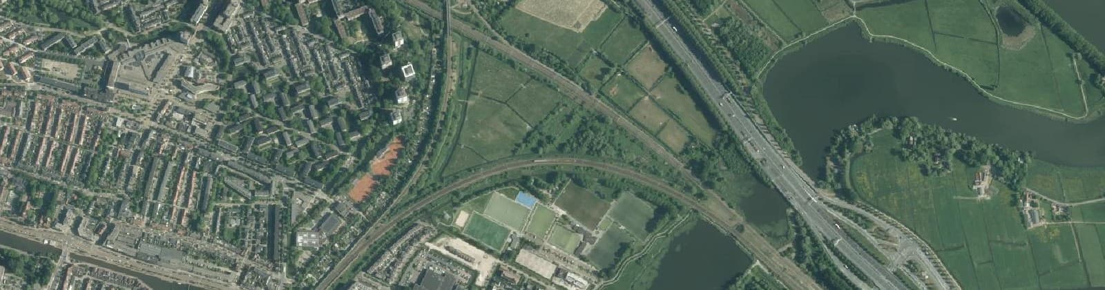 Luchtfoto van Spoordriehoek