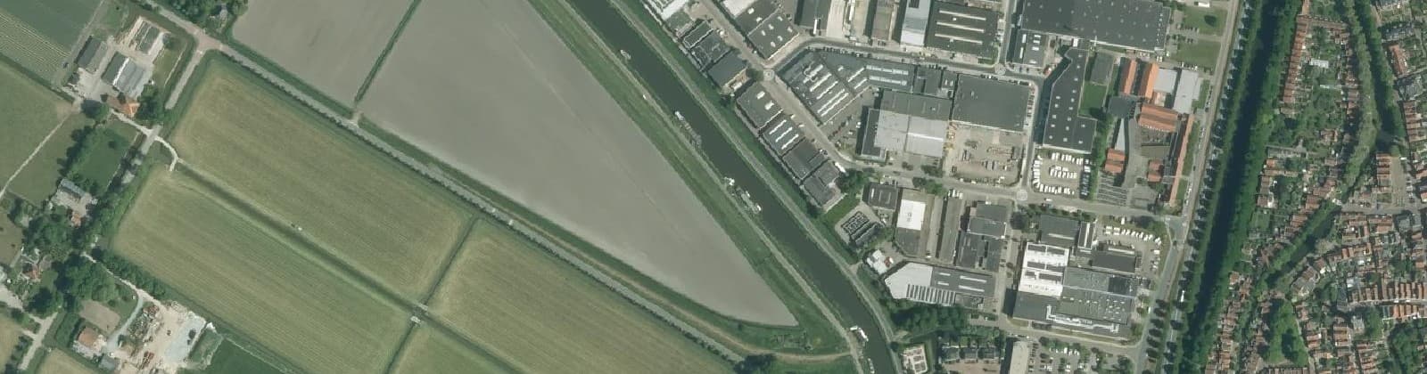 Luchtfoto van Edam-Industriegebied