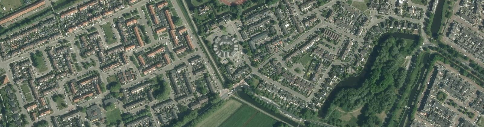 Luchtfoto van Edam-Molenbuurt