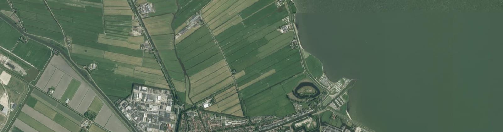 Luchtfoto van Zeevangpolder