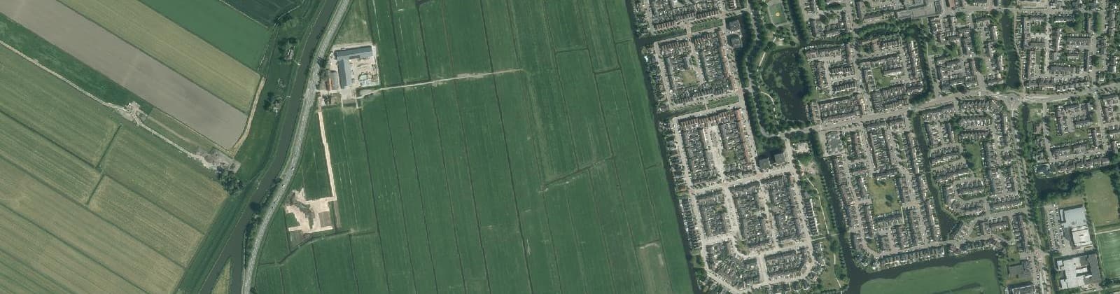 Luchtfoto van Lange Weeren