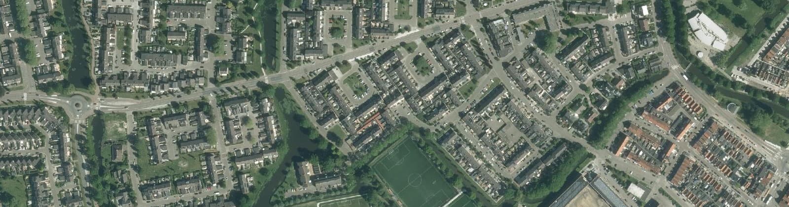 Luchtfoto van Volendam-Katham + Planetenbuurt