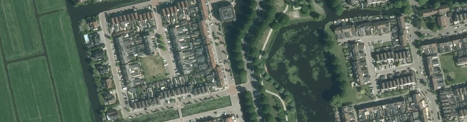 Luchtfoto van Volendam-Blokgouw 7 en 8