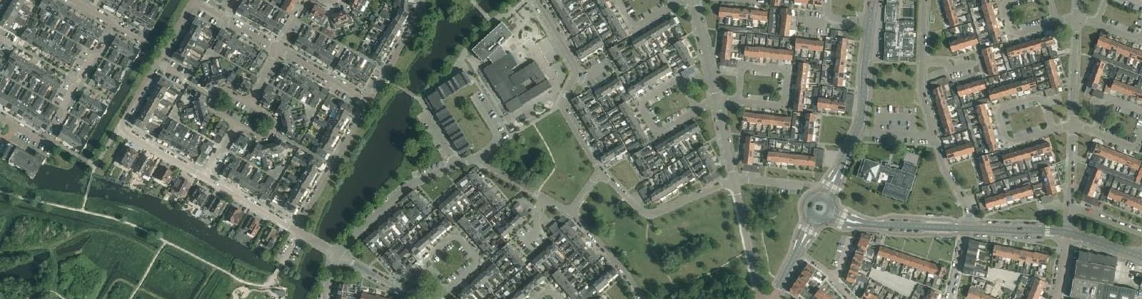 Luchtfoto van Volendam-Rozettenbuurt