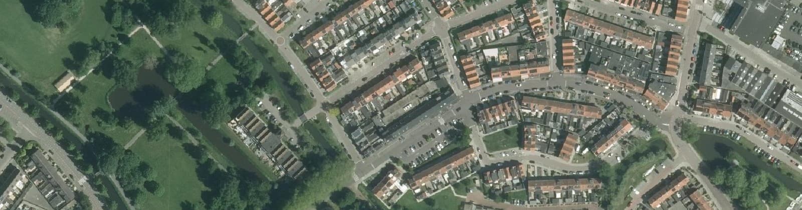 Luchtfoto van Volendam-Bloemenbuurt