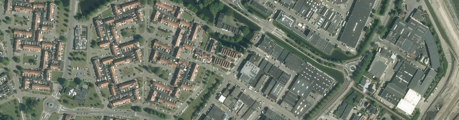 Luchtfoto van Volendam-Industriegebied