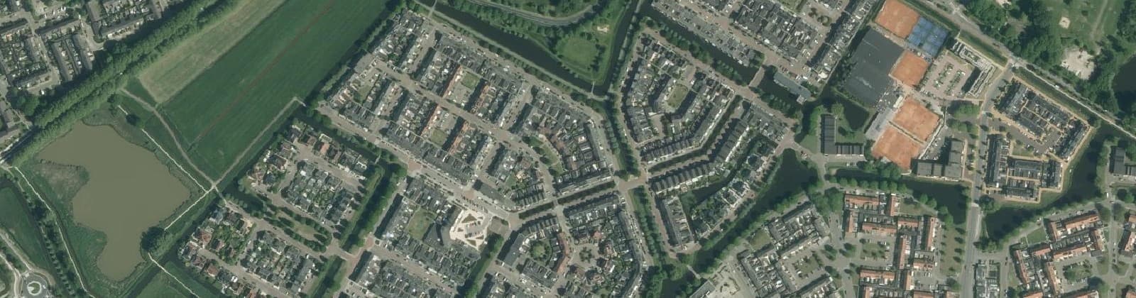 Luchtfoto van Volendam-Middengebied