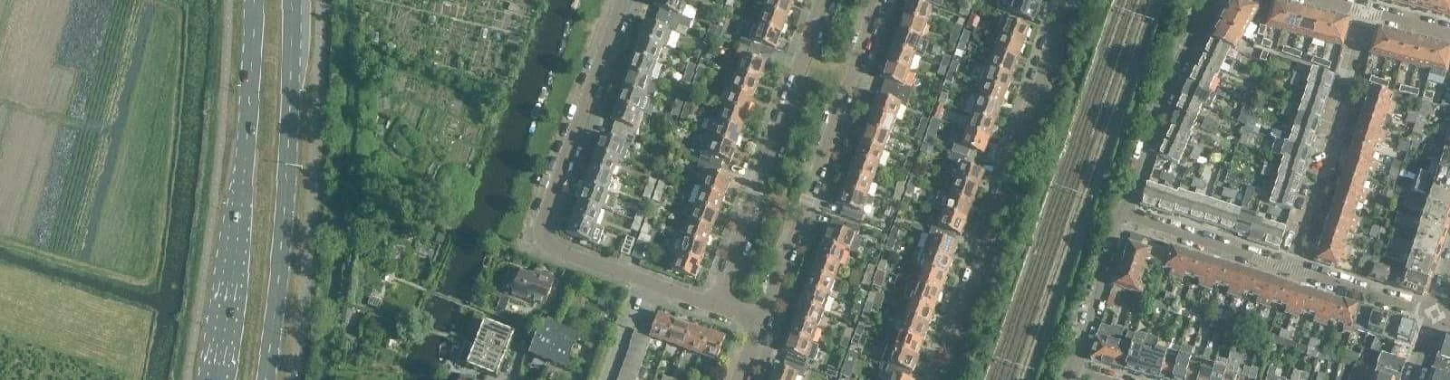 Luchtfoto van Van Galenbuurt