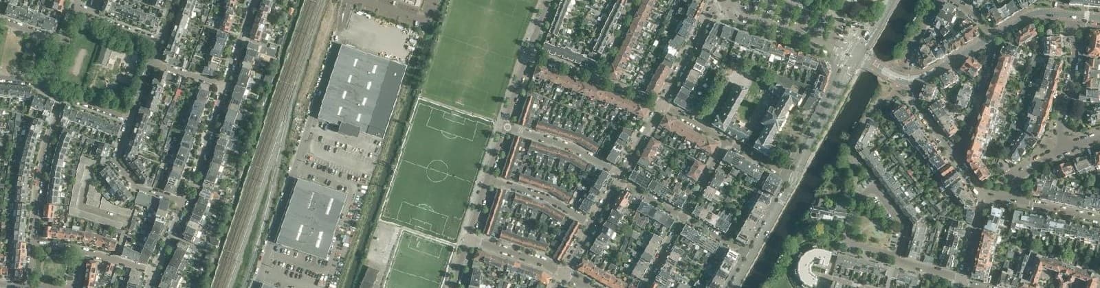 Luchtfoto van Geschiedschrijversbuurt