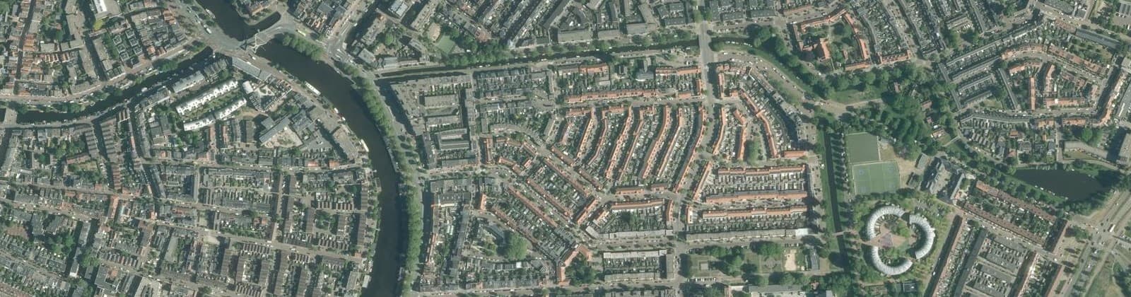 Luchtfoto van Kruistochtbuurt