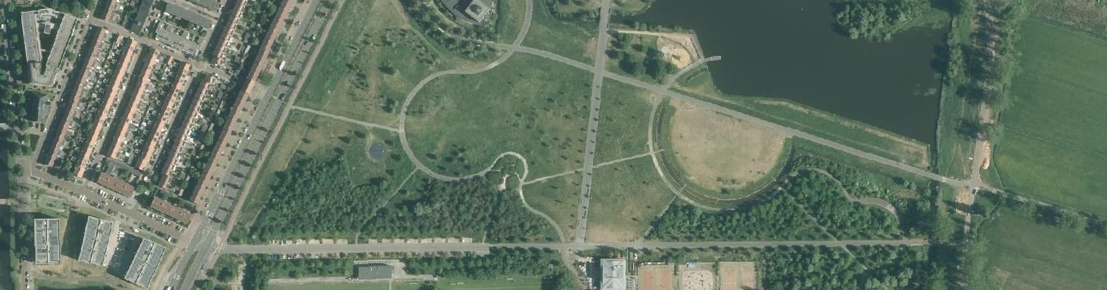 Luchtfoto van Reinaldapark