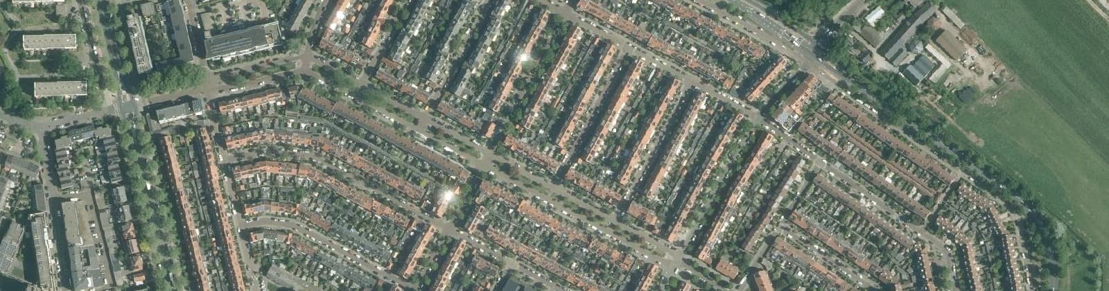 Luchtfoto van Roemer Visscherbuurt
