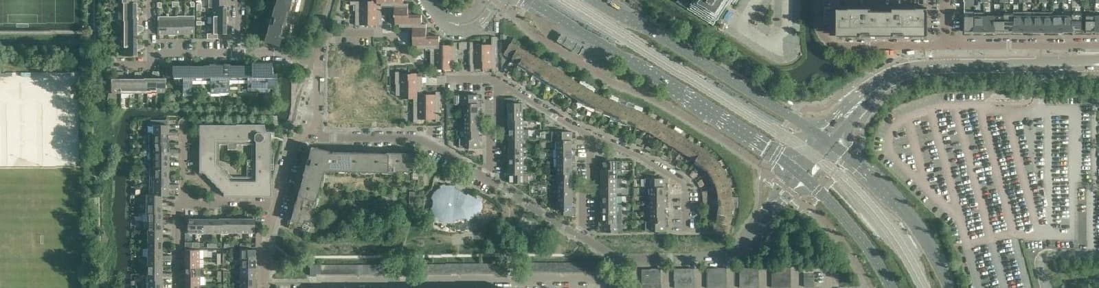 Luchtfoto van Kruidenbuurt
