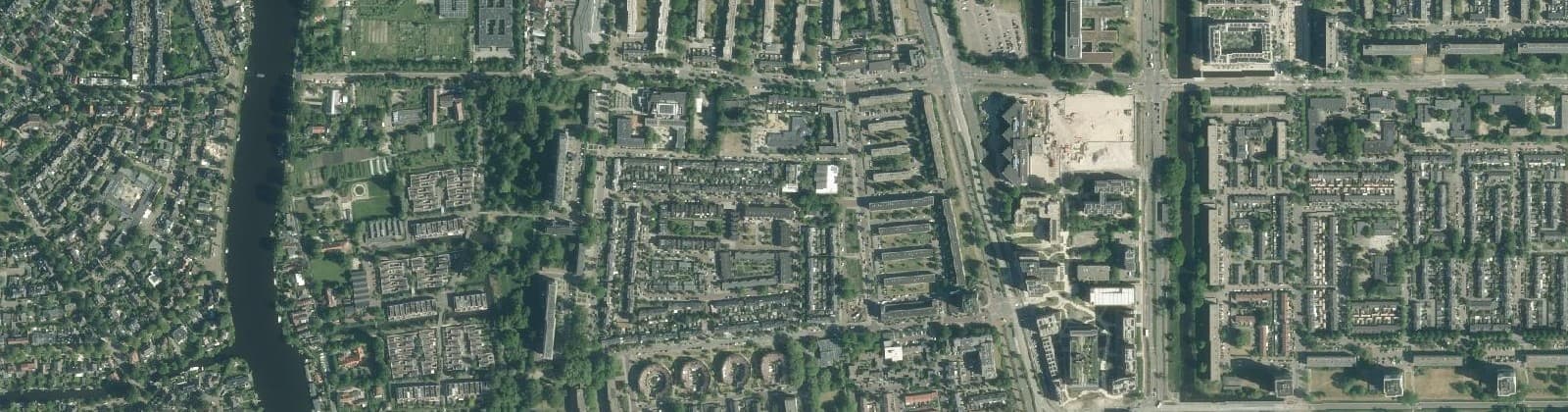 Luchtfoto van Landenbuurt