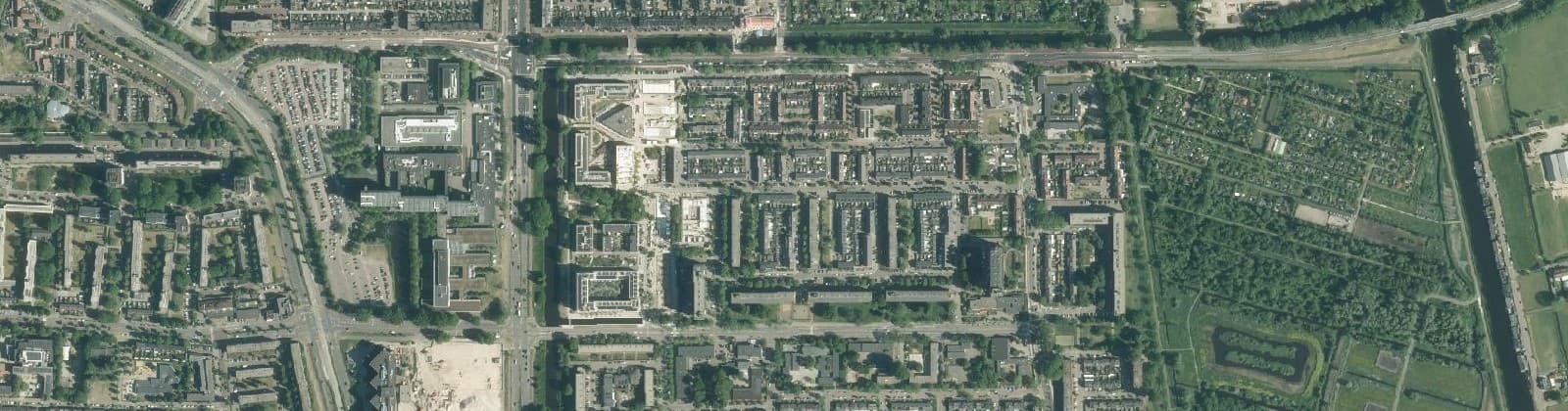 Luchtfoto van Geleerdenbuurt
