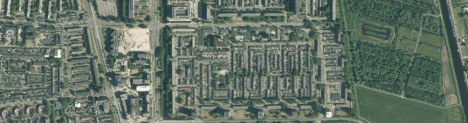 Luchtfoto van Geneesherenbuurt