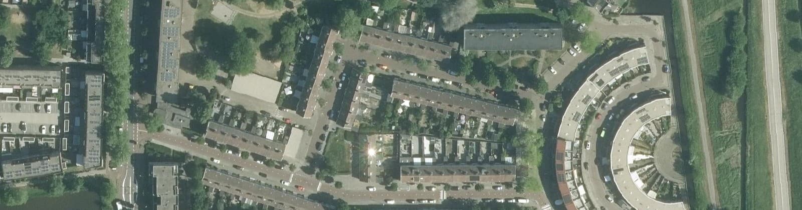 Luchtfoto van Nobelprijsbuurt