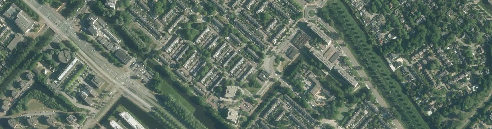 Luchtfoto van Hoofddorp Graan voor Visch
