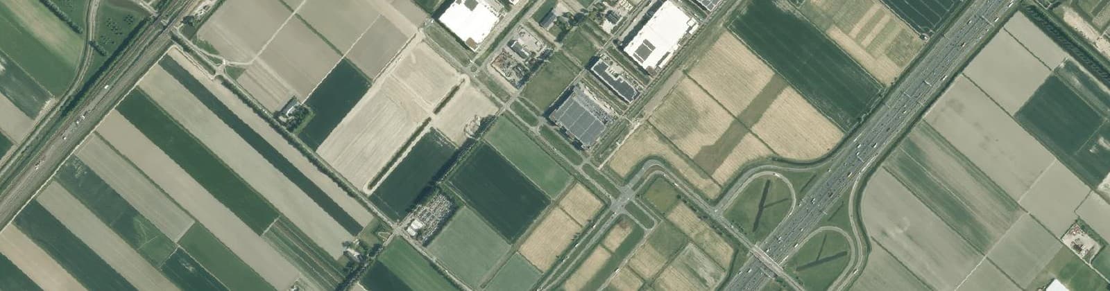 Luchtfoto van Hoofddorp De Landman