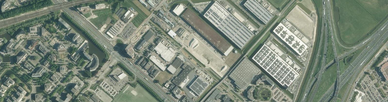 Luchtfoto van Hoofddorp De Hoek