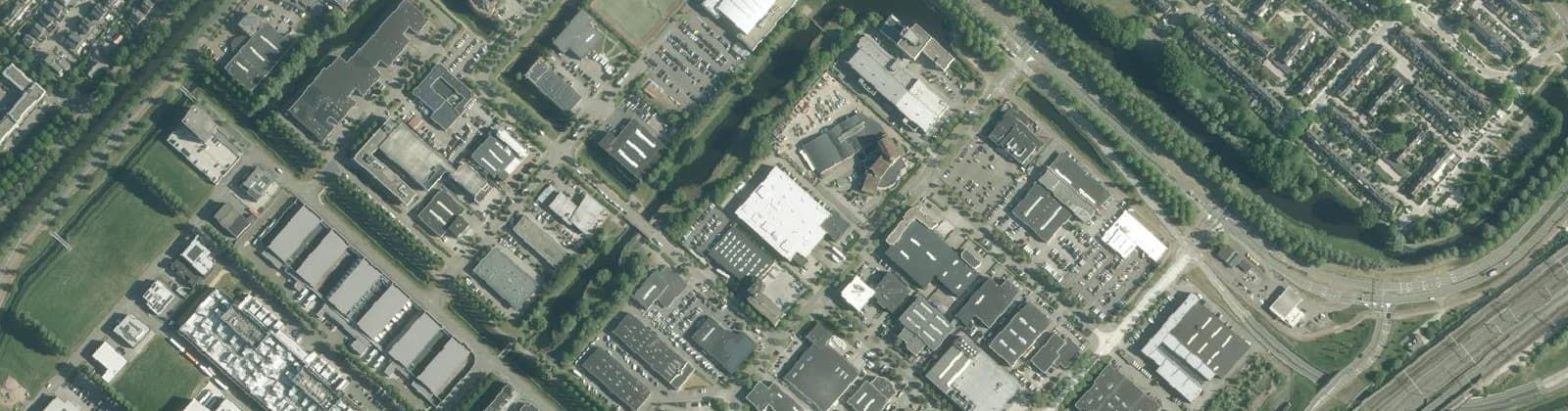 Luchtfoto van Hoofddorp Graan voor Visch Zuid