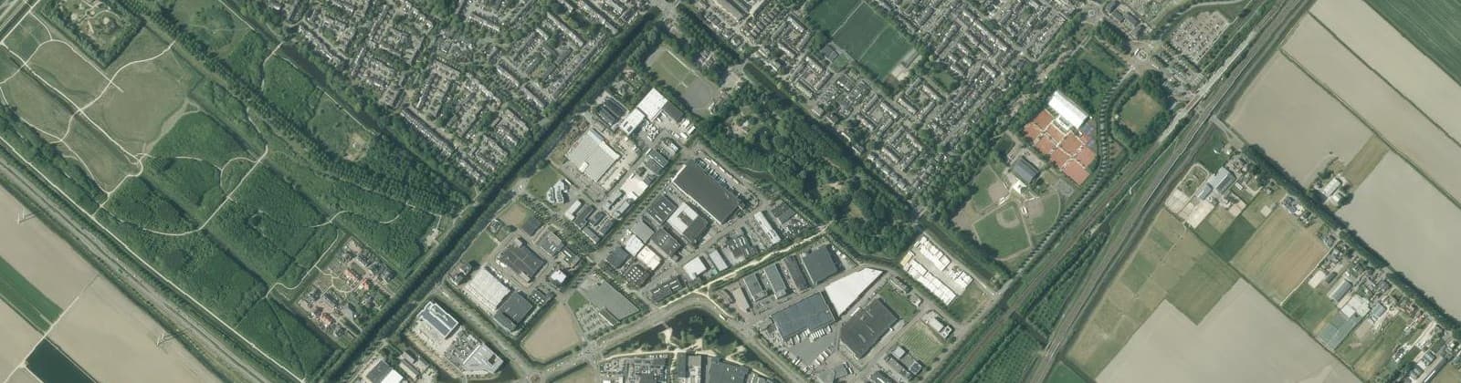 Luchtfoto van Nieuw-Vennep Wilhelminahoeve