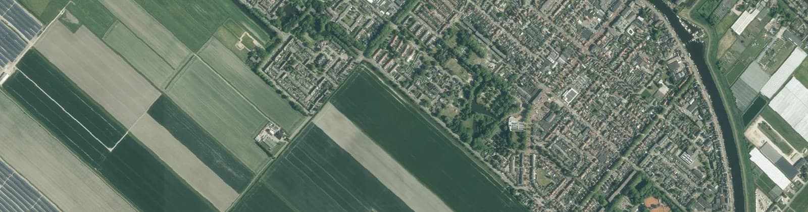 Luchtfoto van Zwanenburg Dijk