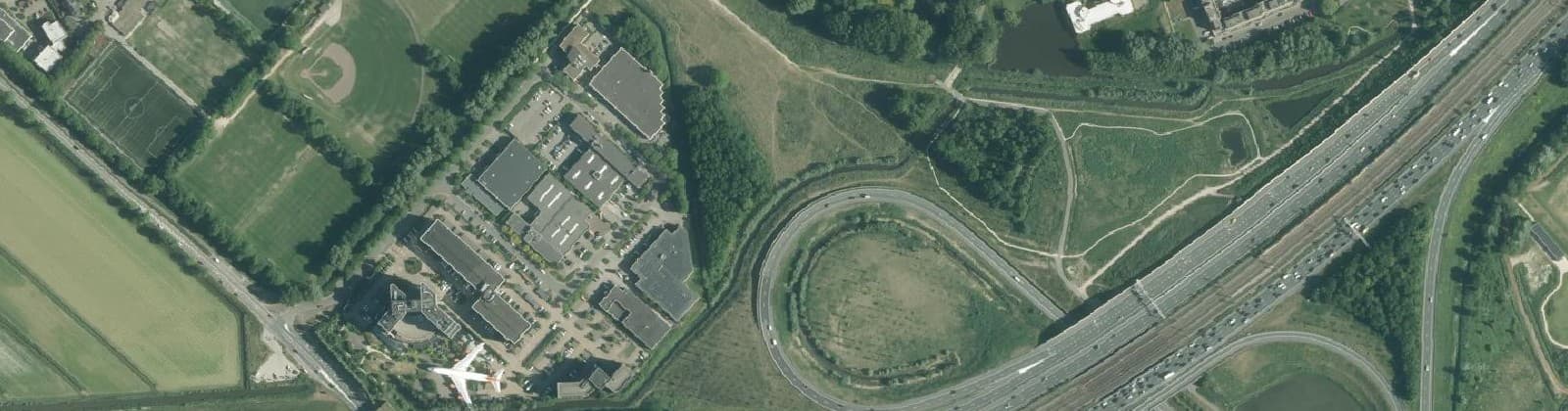 Luchtfoto van Badhoevedorp Schuilhoeve