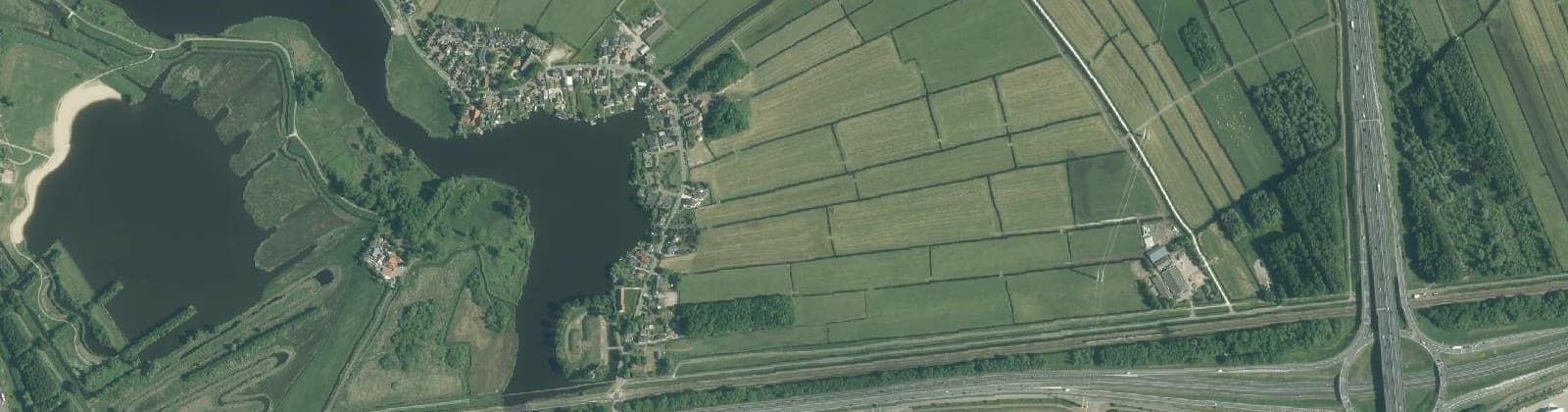 Luchtfoto van Haarlemmerliede Omgeving