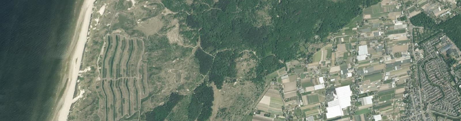Luchtfoto van Duingebied