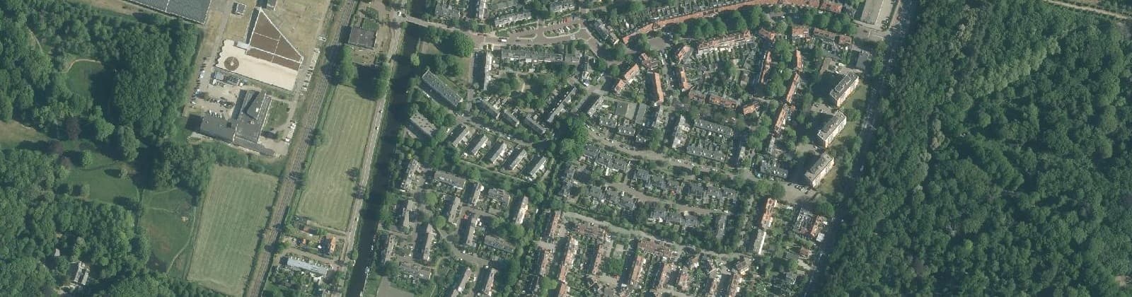 Luchtfoto van Rivierenbuurt