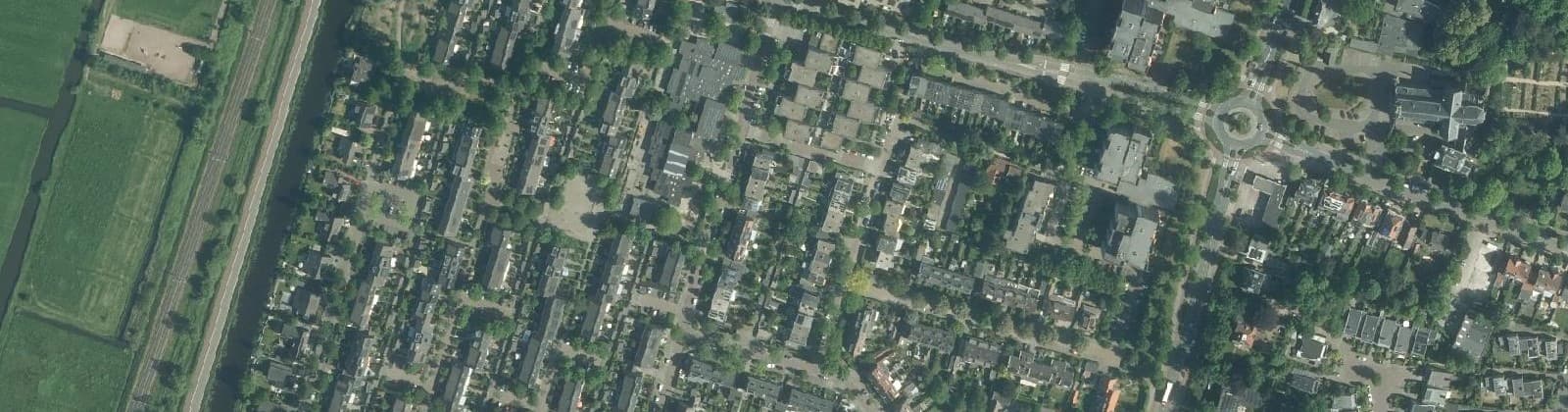 Luchtfoto van Geleerdenbuurt