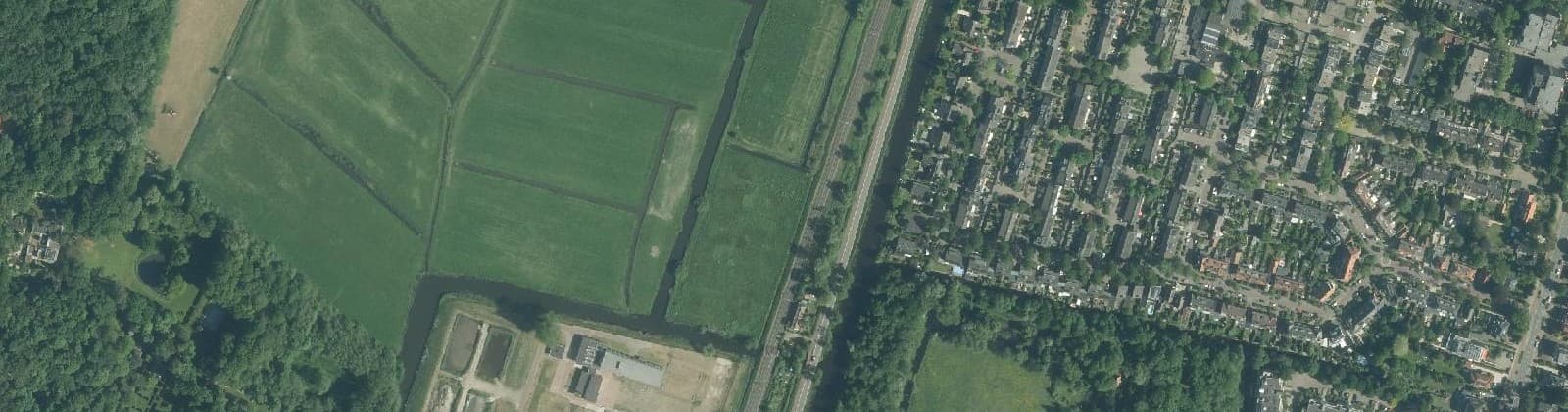 Luchtfoto van Dichters- en Vogelbuurt