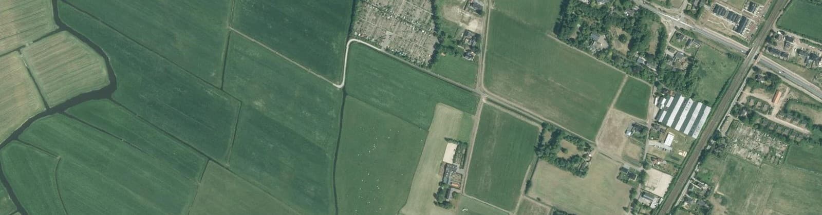 Luchtfoto van De Volkstuinen