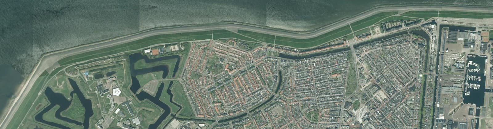 Luchtfoto van Oud Den Helder