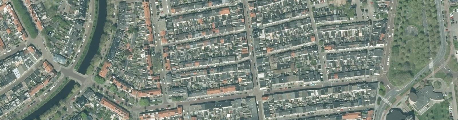 Luchtfoto van Van Galenbuurt