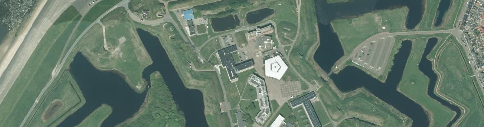 Luchtfoto van Fort Erfprins