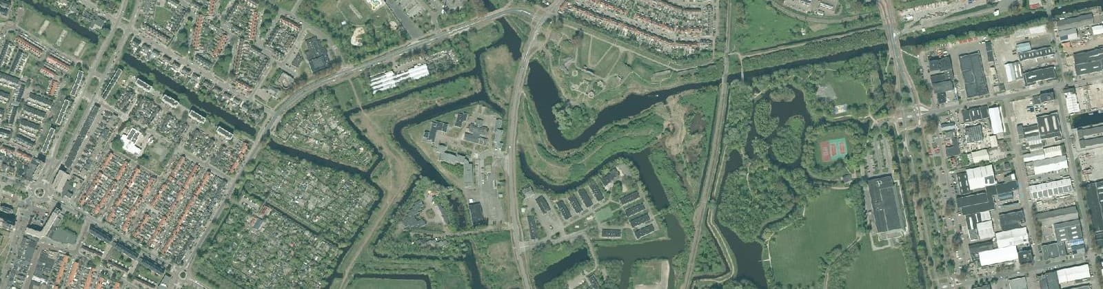Luchtfoto van Fort Dirksz Admiraal