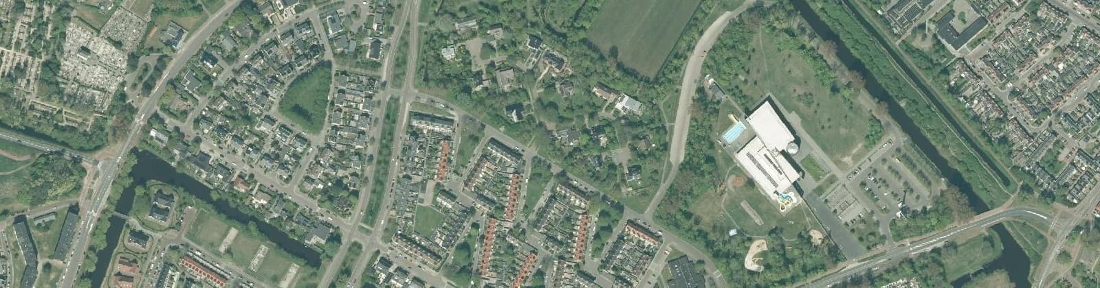 Luchtfoto van Nieuwlandbuurt