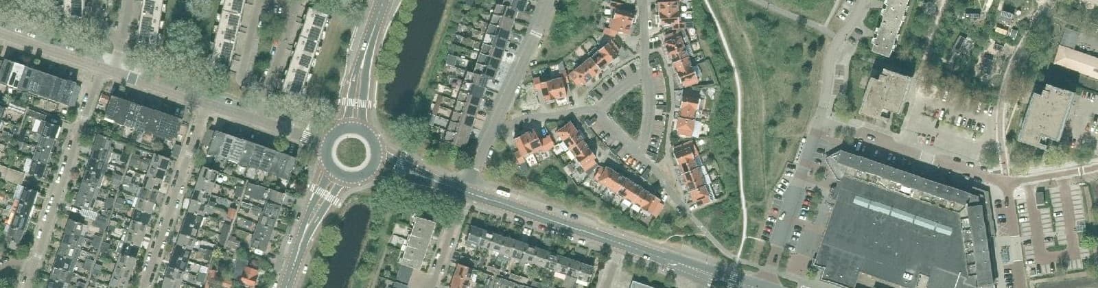 Luchtfoto van Deltabuurt
