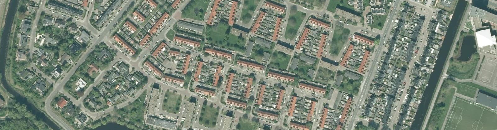 Luchtfoto van Schepenbuurt